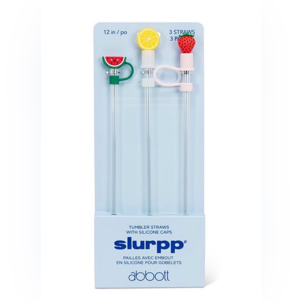 Slurpp Tumbler Straws with Silicone Caps
